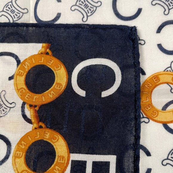 Vintage Celine Cotton Scarf - Picture 9 of 14